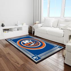 nhl new york islanders hockey team logo sport carpet rectangle area rug for living room light room nyi13