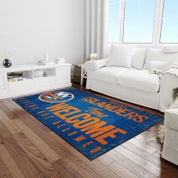 nhl new york islanders hockey team logo sport carpet rectangle area rug for living room light room nyi41