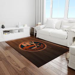 nhl new york islanders hockey team logo sport carpet rectangle area rug for living room light room nyi47