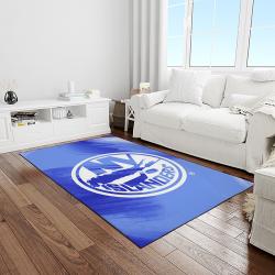 nhl new york islanders hockey team logo sport carpet rectangle area rug for living room light room nyi48