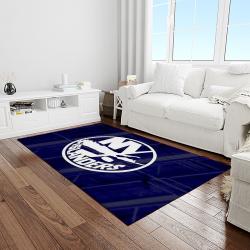 nhl new york islanders hockey team logo sport carpet rectangle area rug for living room light room nyi51
