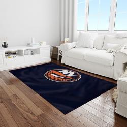 nhl new york islanders hockey team logo sport carpet rectangle area rug for living room light room nyi58