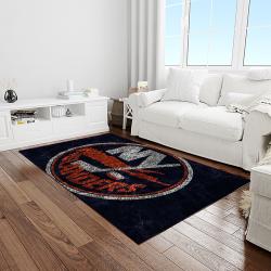 nhl new york islanders hockey team logo sport carpet rectangle area rug for living room light room nyi59