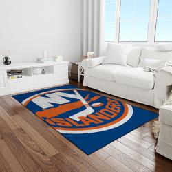 nhl new york islanders hockey team logo sport carpet rectangle area rug for living room light room nyi62