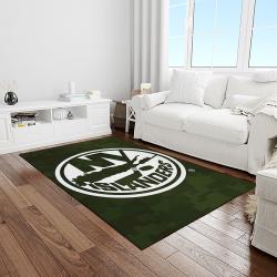 nhl new york islanders hockey team logo sport carpet rectangle area rug for living room light room nyi65