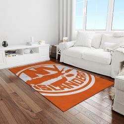 nhl new york islanders hockey team logo sport carpet rectangle area rug for living room light room nyi69