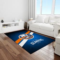 nhl new york islanders hockey team logo sport carpet rectangle area rug for living room light room nyi75