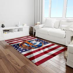 nhl new york islanders hockey team logo sport carpet rectangle area rug for living room light room nyi81