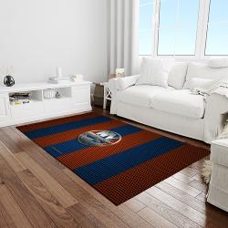 nhl new york islanders hockey team logo sport carpet rectangle area rug for living room light room nyi98