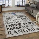 nhl new york rangers hockey team logo sport carpet rectangle area rug for living room dark room nyr06
