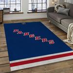 nhl new york rangers hockey team logo sport carpet rectangle area rug for living room dark room nyr13