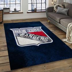 NHL New York Rangers Hockey Team Logo Sport Carpet Rectangle Area Rug For Living Room NYR14