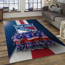 NHL New York Rangers Hockey Team Logo Sport Carpet Rectangle Area Rug For Living Room NYR16