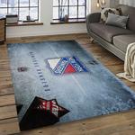 nhl new york rangers hockey team logo sport carpet rectangle area rug for living room dark room nyr21