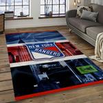 nhl new york rangers hockey team logo sport carpet rectangle area rug for living room dark room nyr23