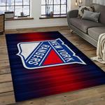 nhl new york rangers hockey team logo sport carpet rectangle area rug for living room dark room nyr25