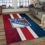 nhl new york rangers hockey team logo sport carpet rectangle area rug for living room dark room nyr27
