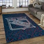 nhl new york rangers hockey team logo sport carpet rectangle area rug for living room dark room nyr31