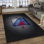 nhl new york rangers hockey team logo sport carpet rectangle area rug for living room dark room nyr32