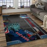 nhl new york rangers hockey team logo sport carpet rectangle area rug for living room dark room nyr34
