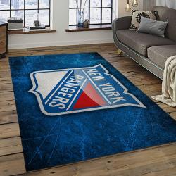 NHL New York Rangers Hockey Team Logo Sport Carpet Rectangle Area Rug For Living Room NYR38