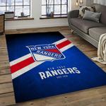 nhl new york rangers hockey team logo sport carpet rectangle area rug for living room dark room nyr39