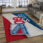 nhl new york rangers hockey team logo sport carpet rectangle area rug for living room dark room nyr47