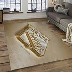 nhl new york rangers hockey team logo sport carpet rectangle area rug for living room dark room nyr48