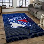 nhl new york rangers hockey team logo sport carpet rectangle area rug for living room dark room nyr56