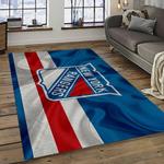 nhl new york rangers hockey team logo sport carpet rectangle area rug for living room dark room nyr64