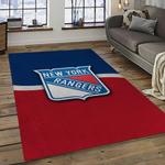 nhl new york rangers hockey team logo sport carpet rectangle area rug for living room dark room nyr70