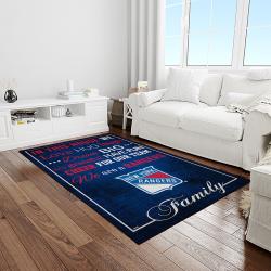 nhl new york rangers hockey team logo sport carpet rectangle area rug for living room light room nyr08