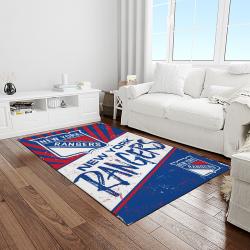 nhl new york rangers hockey team logo sport carpet rectangle area rug for living room light room nyr11