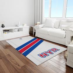 nhl new york rangers hockey team logo sport carpet rectangle area rug for living room light room nyr12