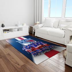 nhl new york rangers hockey team logo sport carpet rectangle area rug for living room light room nyr16