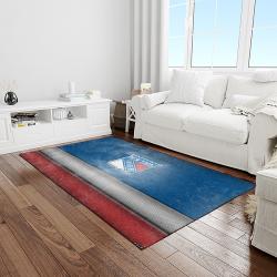 nhl new york rangers hockey team logo sport carpet rectangle area rug for living room light room nyr20