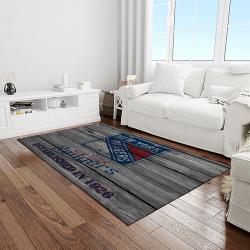 nhl new york rangers hockey team logo sport carpet rectangle area rug for living room light room nyr24