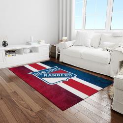 nhl new york rangers hockey team logo sport carpet rectangle area rug for living room light room nyr27