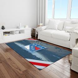 nhl new york rangers hockey team logo sport carpet rectangle area rug for living room light room nyr45