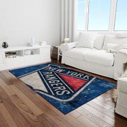 nhl new york rangers hockey team logo sport carpet rectangle area rug for living room light room nyr52