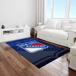 nhl new york rangers hockey team logo sport carpet rectangle area rug for living room light room nyr56