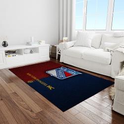 nhl new york rangers hockey team logo sport carpet rectangle area rug for living room light room nyr59