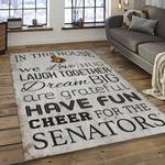 nhl ottawa senators hockey team logo sport carpet rectangle area rug for living room dark room os04