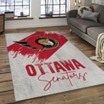 nhl ottawa senators hockey team logo sport carpet rectangle area rug for living room dark room os12