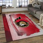 nhl ottawa senators hockey team logo sport carpet rectangle area rug for living room dark room os22