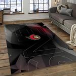 nhl ottawa senators hockey team logo sport carpet rectangle area rug for living room dark room os27