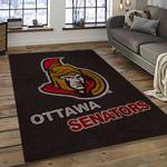 nhl ottawa senators hockey team logo sport carpet rectangle area rug for living room dark room os32