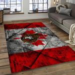 nhl ottawa senators hockey team logo sport carpet rectangle area rug for living room dark room os41