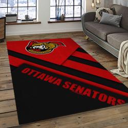 NHL Ottawa Senators Hockey Team Logo Sport Carpet Rectangle Area Rug For Living Room OS47