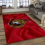 nhl ottawa senators hockey team logo sport carpet rectangle area rug for living room dark room os49